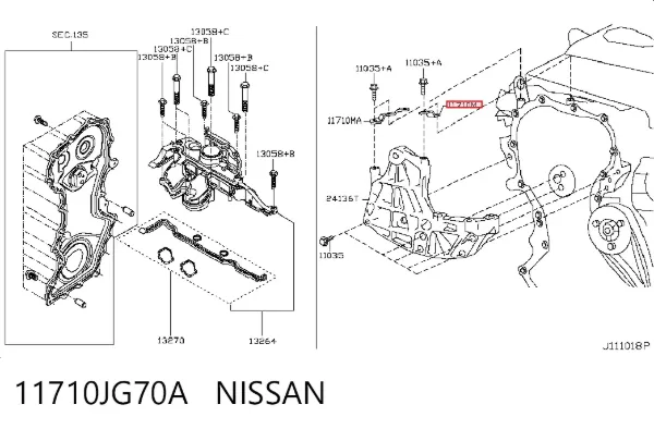  11710JG70A Nissan/Infiniti