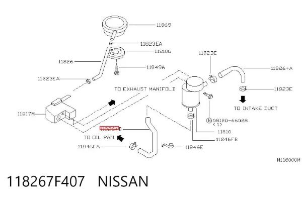  118267F407 Nissan/Infiniti