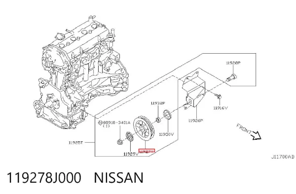  119278J000 Nissan/Infiniti