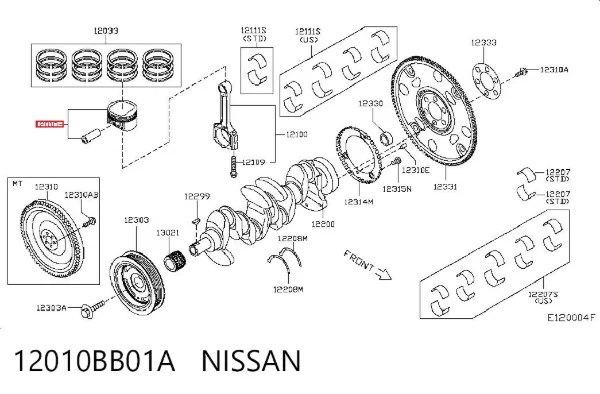  12010BB01A Nissan/Infiniti
