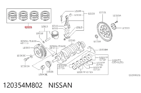  120354M802 Nissan/Infiniti