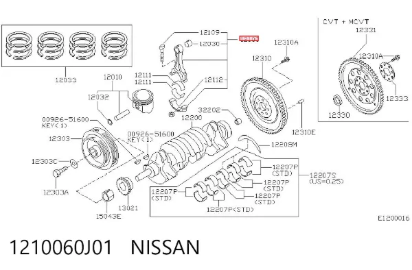 Biela 1210060J01 Nissan/Infiniti