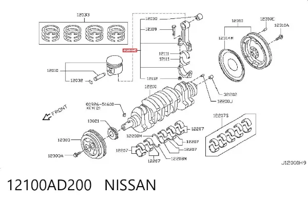 Biela 12100AD200 Nissan/Infiniti
