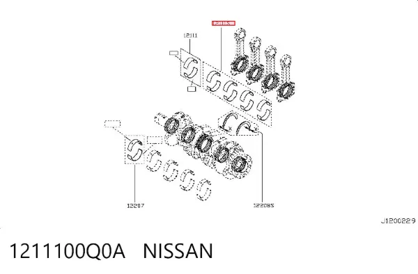  1211100Q0A Nissan/Infiniti