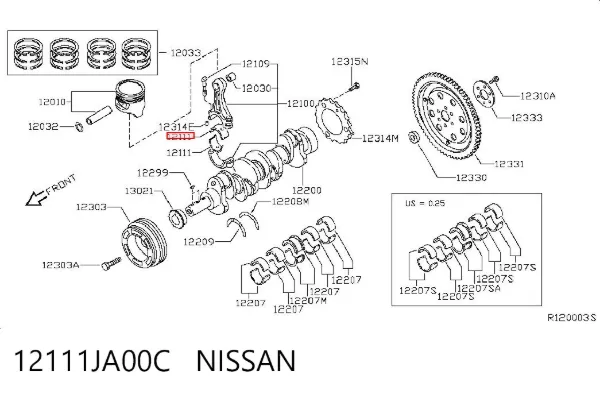  12111JA00C Nissan/Infiniti