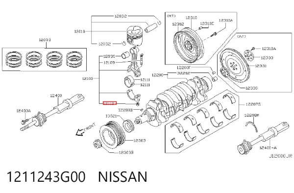  1211243G00 Nissan/Infiniti