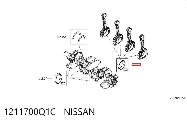  1211700Q1C Nissan/Infiniti