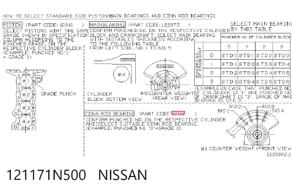  121171N500 Nissan/Infiniti