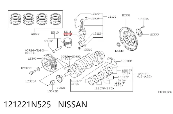  121221N525 Nissan/Infiniti