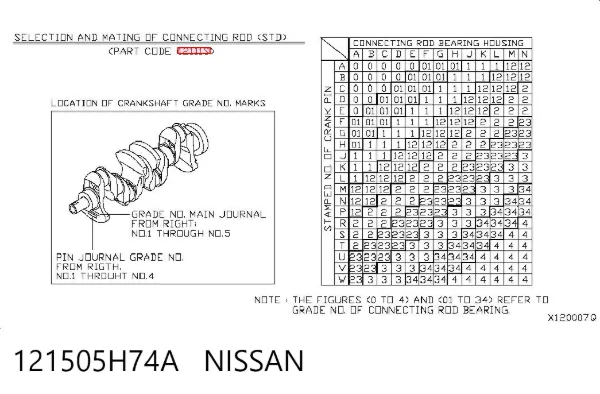  121505H74A Nissan/Infiniti