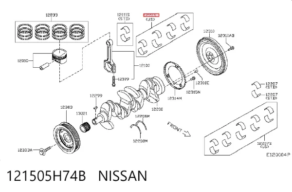  121505H74B Nissan/Infiniti