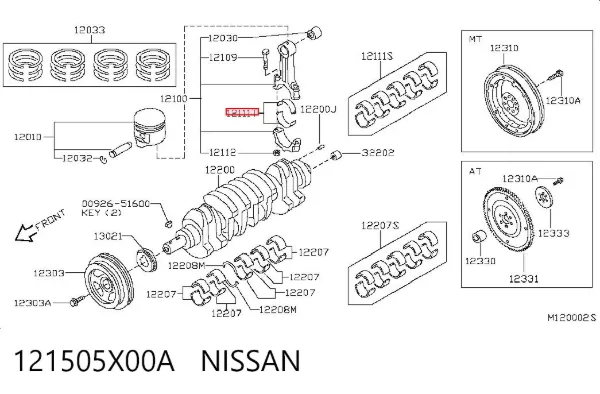  121505X00A Nissan/Infiniti