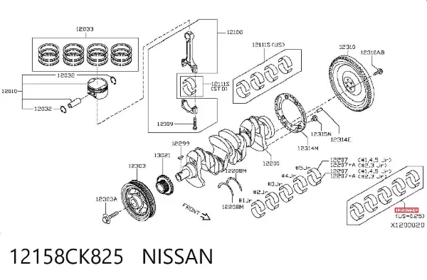  12158CK825 Nissan/Infiniti