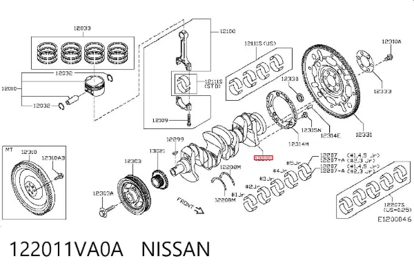 Cigüeñal Nissan X-Trail T31