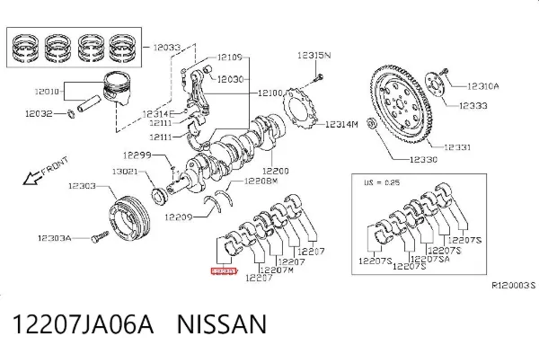  12207JA06A Nissan/Infiniti