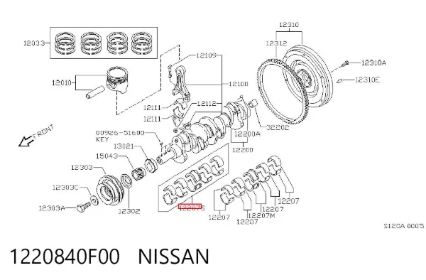  1220840F00 Nissan/Infiniti