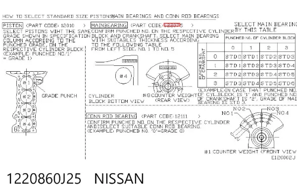  1220860J25 Nissan/Infiniti