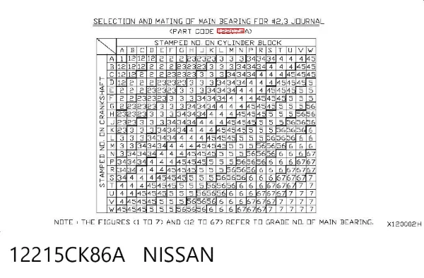  12215CK86A Nissan/Infiniti