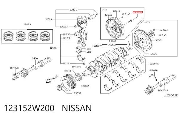  123152W200 Nissan/Infiniti