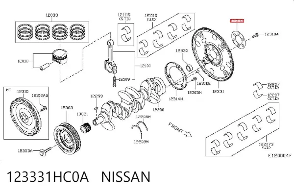  123331HC0A Nissan/Infiniti