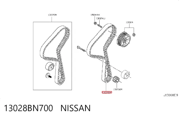 Correa distribución 13028BN700 Nissan/Infiniti