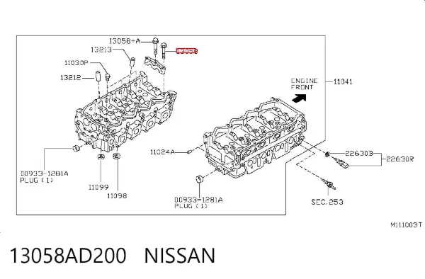  13058AD200 Nissan/Infiniti