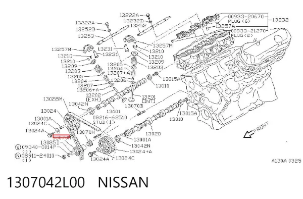 Tensor correa distribución 1307042L00 Nissan/Infiniti