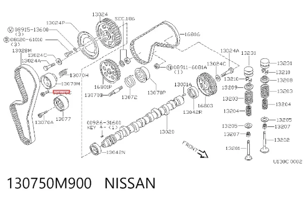 Tensor correa distribución 130750M900 Nissan/Infiniti