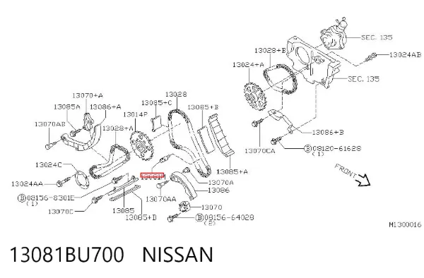  13081BU700 Nissan/Infiniti