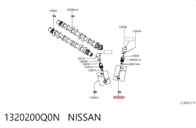 Válvula de escape NISSAN 1320200Q0N
