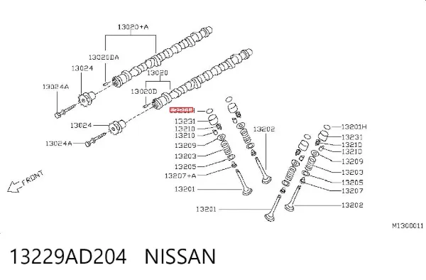  13229AD204 Nissan/Infiniti