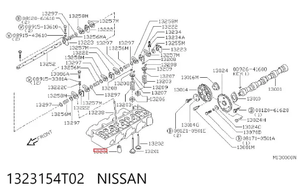 Taqués hidráulicos 1323154T02 Nissan/Infiniti