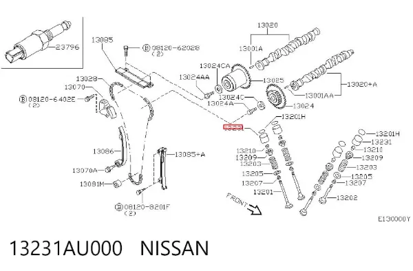 Taqués hidráulicos 13231AU000 Nissan/Infiniti
