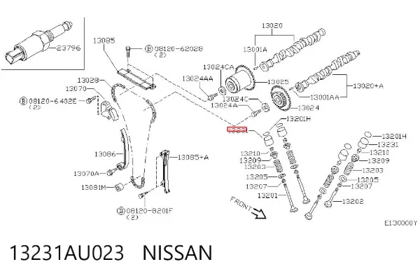 Taqués hidráulicos 13231AU023 Nissan/Infiniti