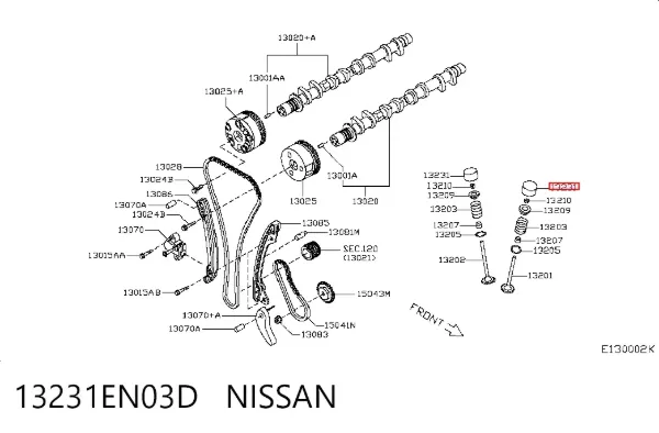 Taqués hidráulicos 13231EN03D Nissan/Infiniti