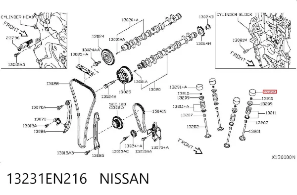Taqués hidráulicos 13231EN216 Nissan/Infiniti