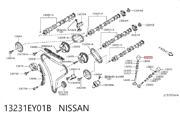 Taqués hidráulicos 13231EY01B Nissan/Infiniti