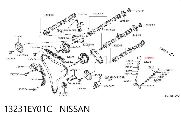 Taqués hidráulicos 13231EY01C Nissan/Infiniti
