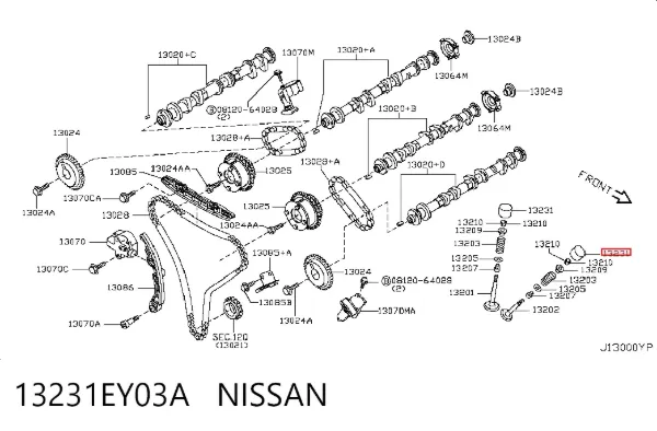 Taqués hidráulicos 13231EY03A Nissan/Infiniti