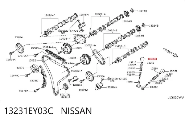 Taqués hidráulicos 13231EY03C Nissan/Infiniti