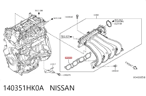  140351HK0A Nissan/Infiniti
