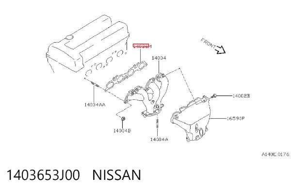 Junta colector escape Nissan Primera P11