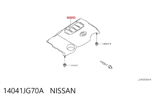 Tapa motor 14041JG70A Nissan/Infiniti