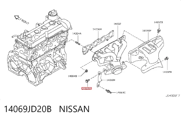  14069JD20B Nissan/Infiniti