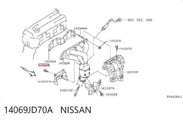 14069JD70A Nissan/Infiniti