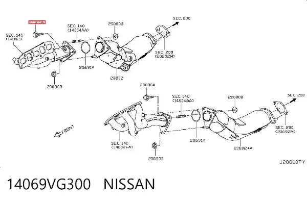  14069VG300 Nissan/Infiniti