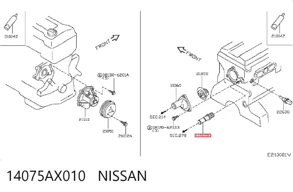  14075AX010 Nissan/Infiniti