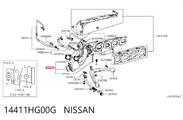 Turbocompresor Infiniti Q50 V37