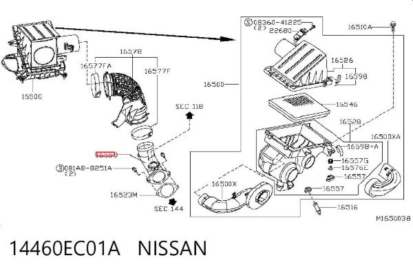  14460EC01A Nissan/Infiniti