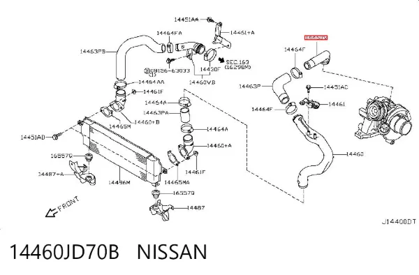  14460JD70B Nissan/Infiniti